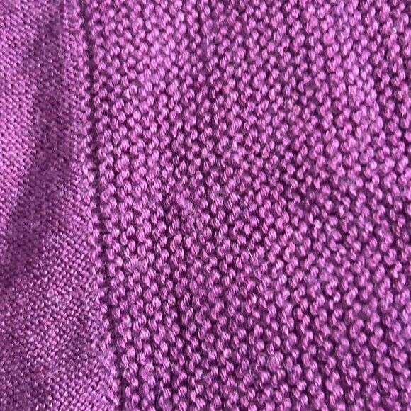 Eileen Fisher Cardigan Sweater Women’s Size Medium Purple Merino Wool Open Front - Picture 5 of 8